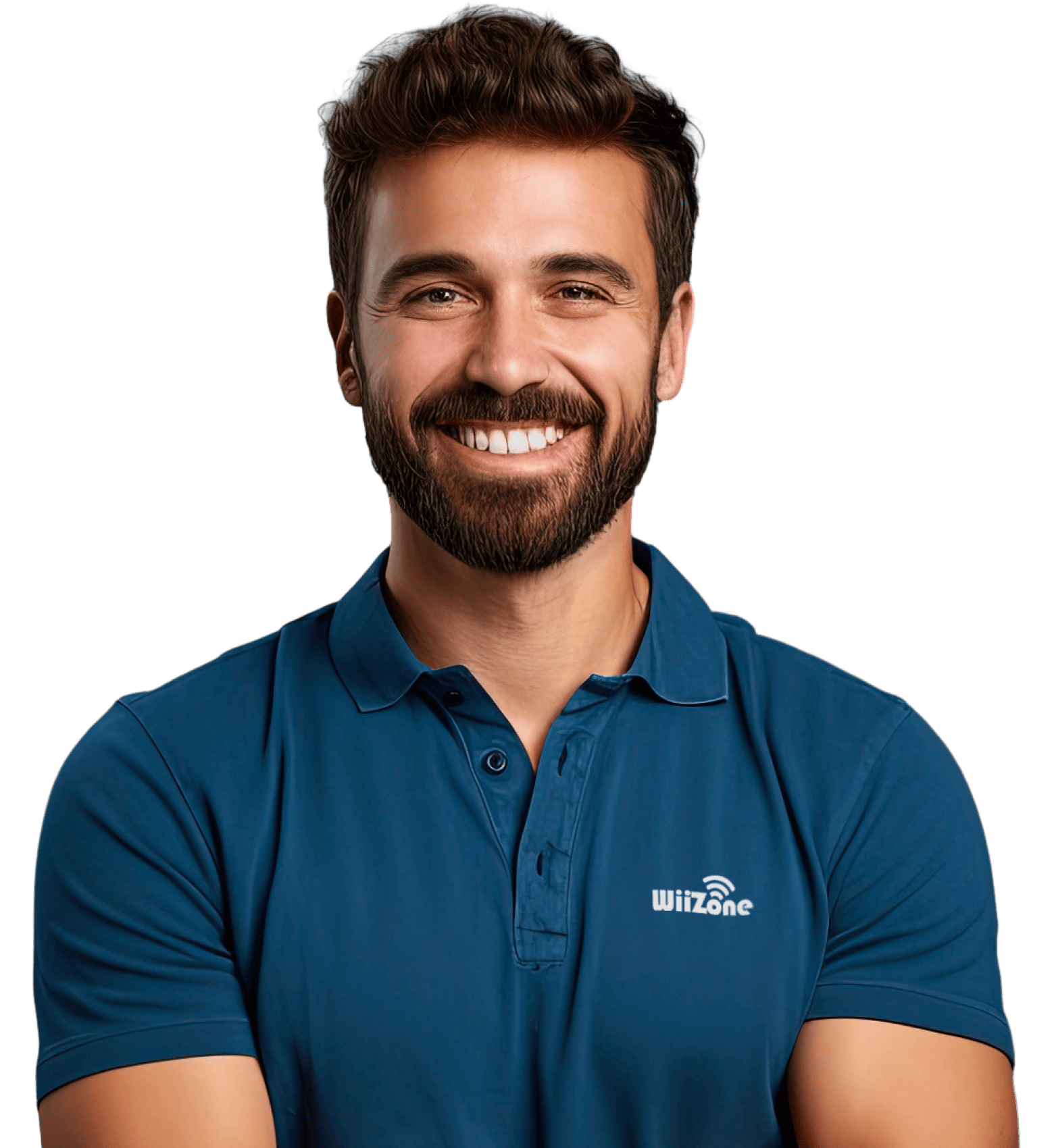 cta homme avec polo wiizone crop 1